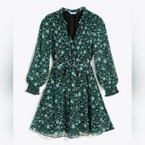 Draper James tie waist chiffon dress